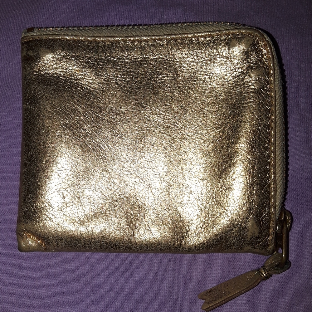 Comme Des Garcons Gold Wallet Used